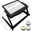 MAGNIPROS Patented 5X Large LED Page Magnifier with Detachable Stand