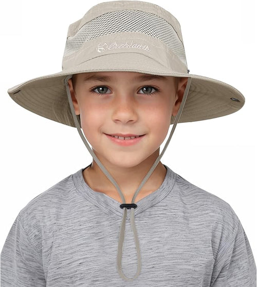 Century Star Outdoor Kids Sun Hat UPF 50+ Quick Dry Adjustable Bucket Hat Windproof Waterproof Beach Fishing Safari Hat